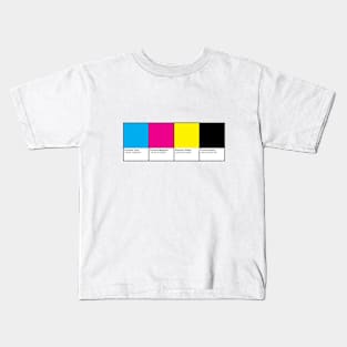 CMYK Color Book Pages Kids T-Shirt